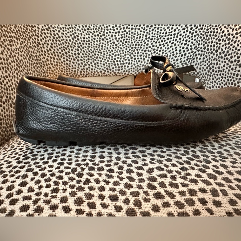 Prada Black Leather Women’s Slip-On Loafers - Picture 3 of 9
